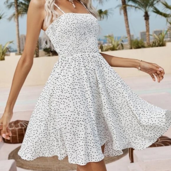 Polka Dot Stretch Cami Dress (Shein) (S) - Picture 1 of 1